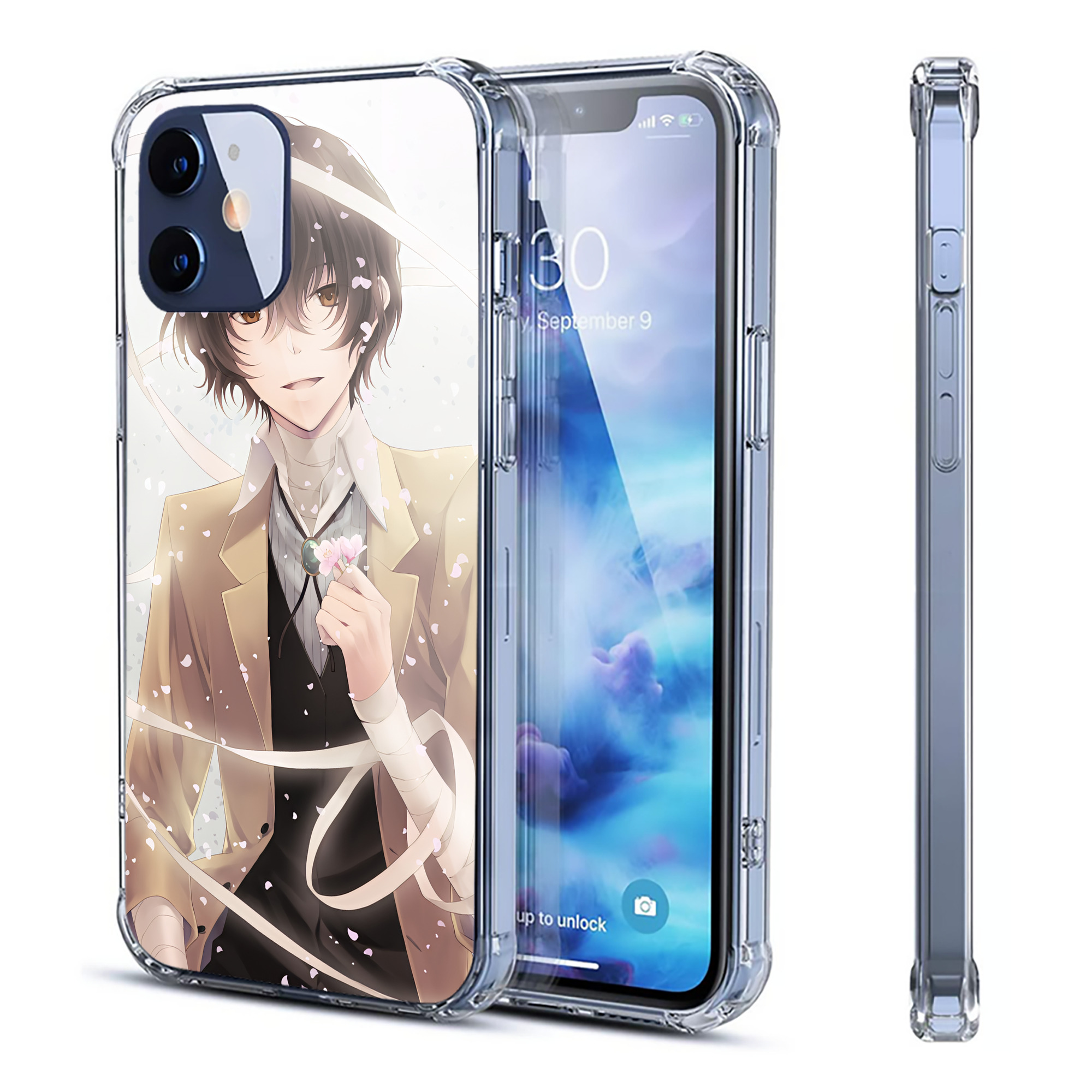 （画像用） 文豪ストレイドッグス Bungo Stray Dogs 【iPhone 12シリーズ対応】透明スマホケース（クリアソフトケース）